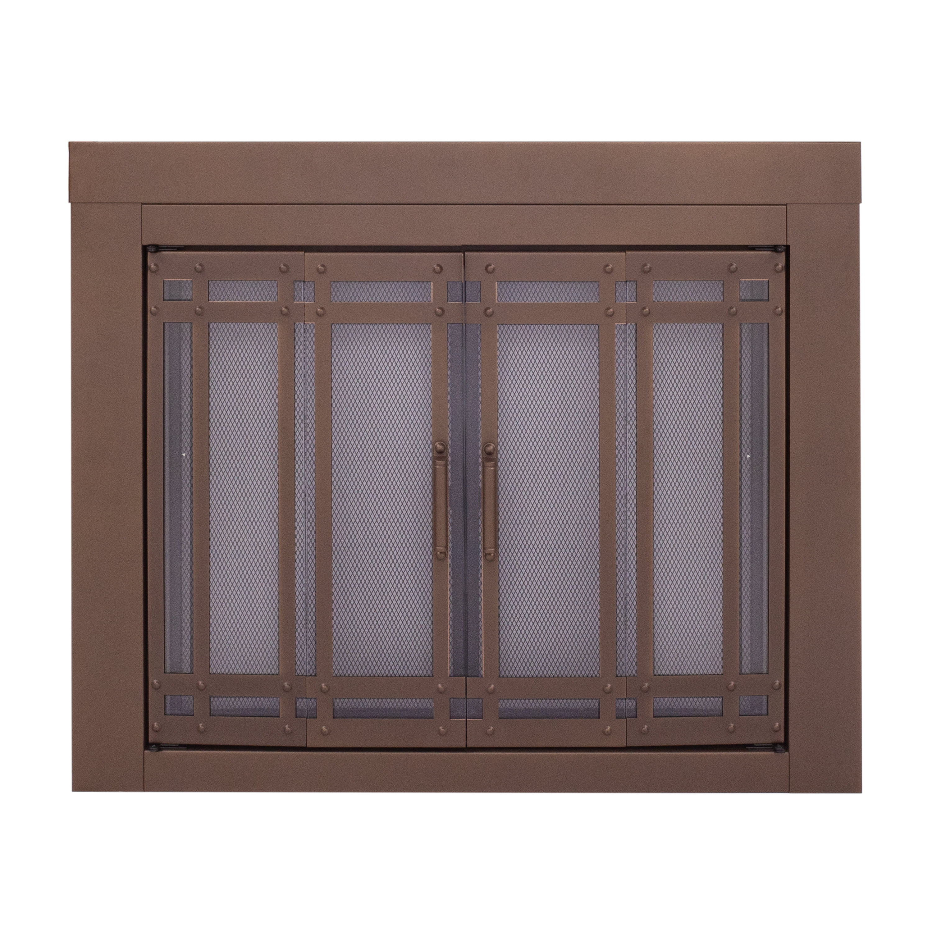 Pleasant Hearth Aerin Collection Fireplace Glass Door, Burnished Bronze, Small