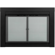 Pleasant Hearth Alpine Black Fireplace Glass Doors - Large