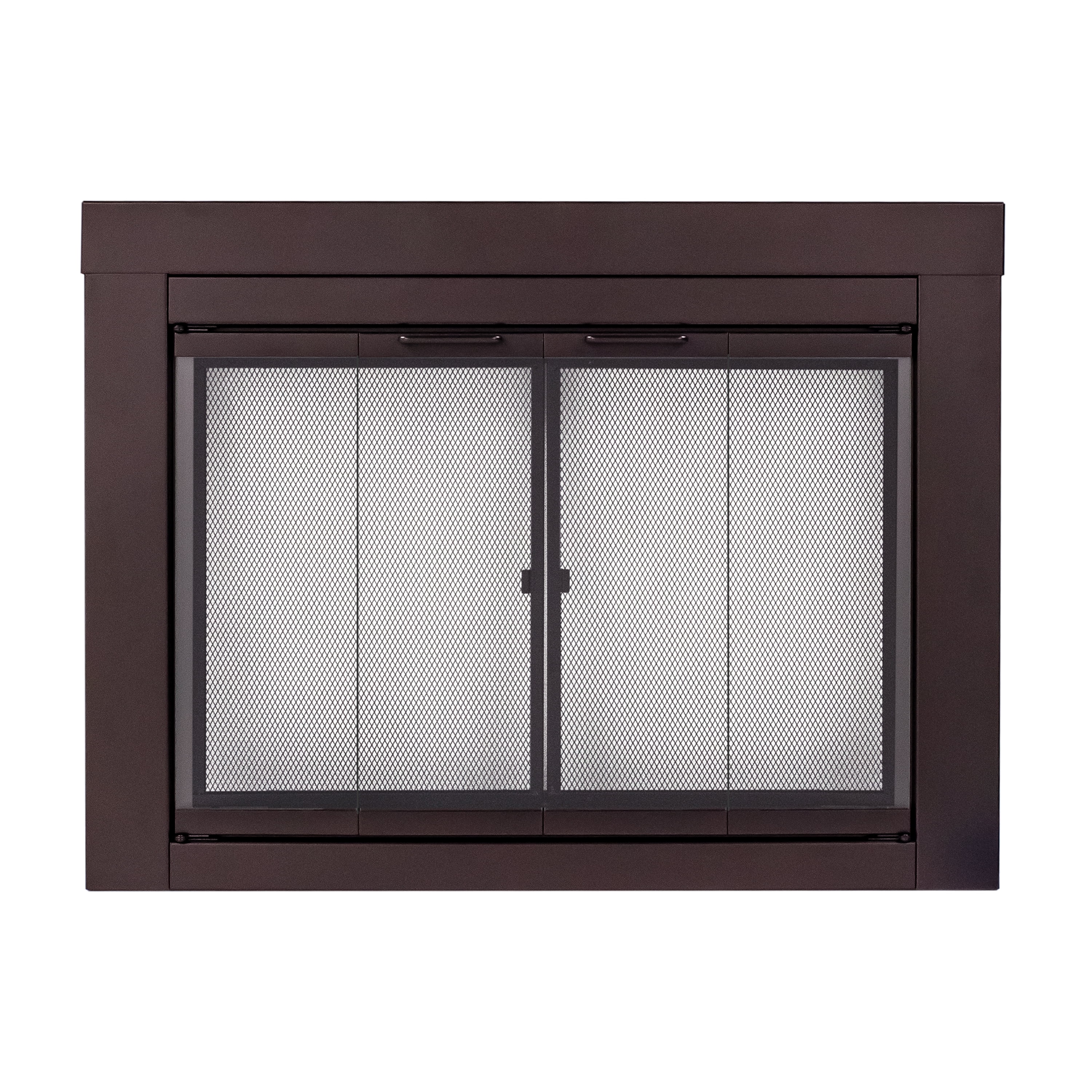 Pleasant Hearth Ascot Collection Fireplace Glass Door, Oil Rubbed Bronze, Medium