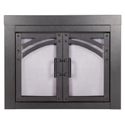 Pleasant Hearth Axel Collection Fireplace Glass Door, Medium