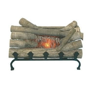 Pleasant Hearth Electric Crackling Log with Grate