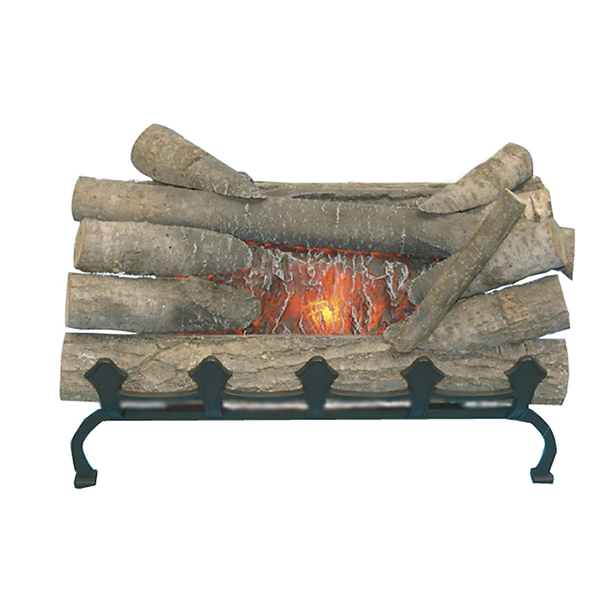 Pleasant Hearth Electric Crackling Log with Grate - Walmart.com
