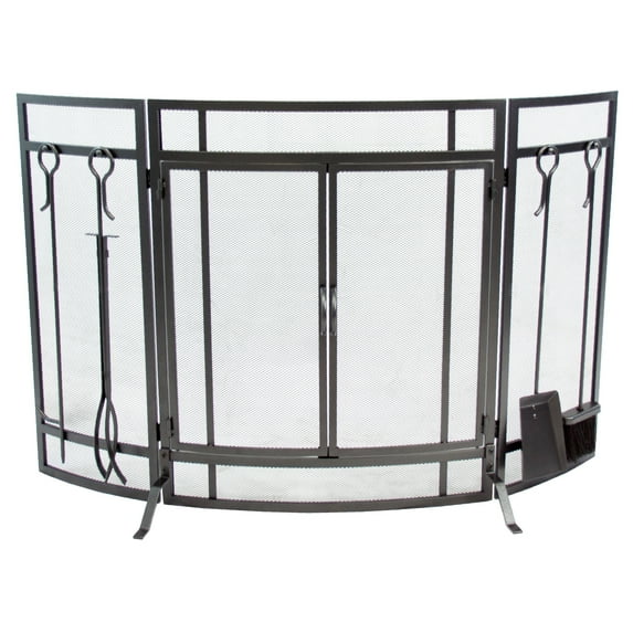 Pleasant Hearth FA498ST Curved Screen with Tools