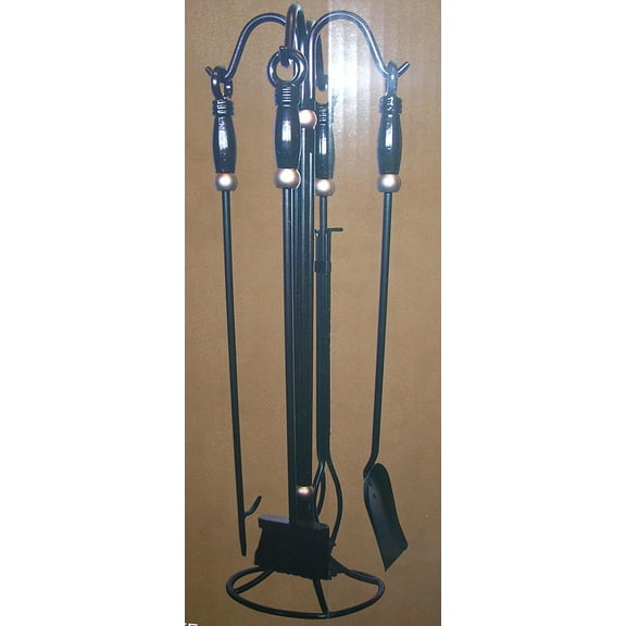 Pleasant Hearth GHP Elbridge 5 Piece Bronze Finish Fireplace Tool Set 985