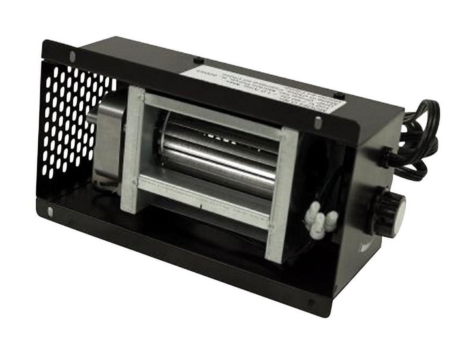 Black Steel Indoor Variable Speed Stove Blower Fan