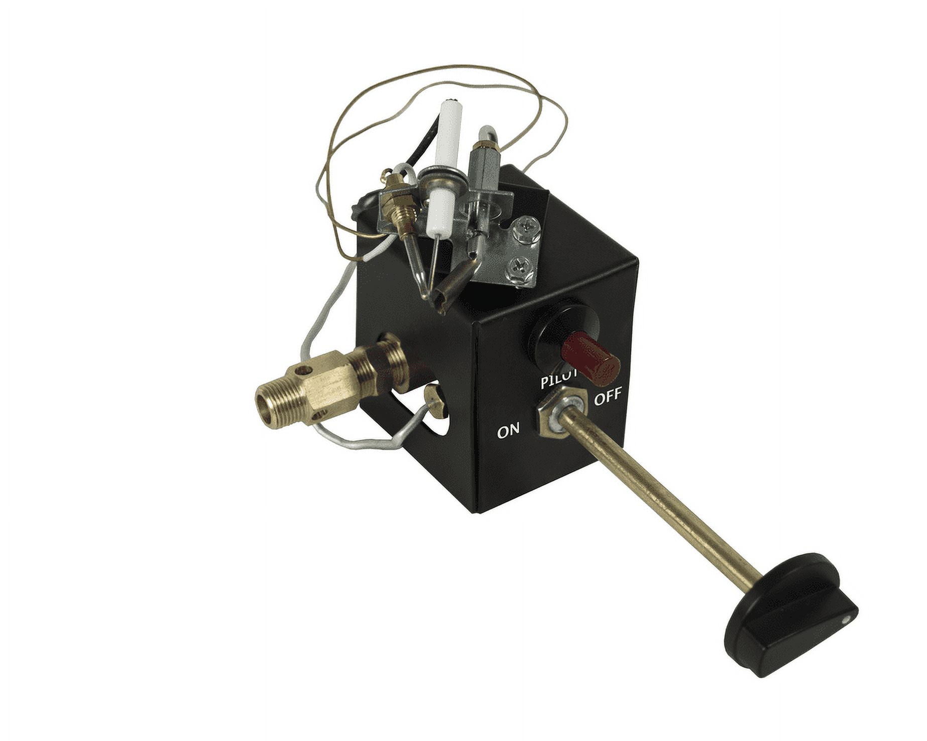 Black and Brass Liquid Propane Conversion Kit for Indoor Use