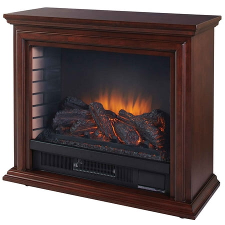 Pleasant Hearth Sheridan GLF-5002-68 Free Standing Mobile Infrared Electric Fireplace, Cherry