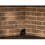 Pleasant Hearth ZRP320 Gas Fireplace Insert with 3-Piece Brick Panel Set