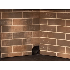 Pleasant Hearth Zero Clearance Firebox 36 Brick Panel Set for Gas Fireplaces