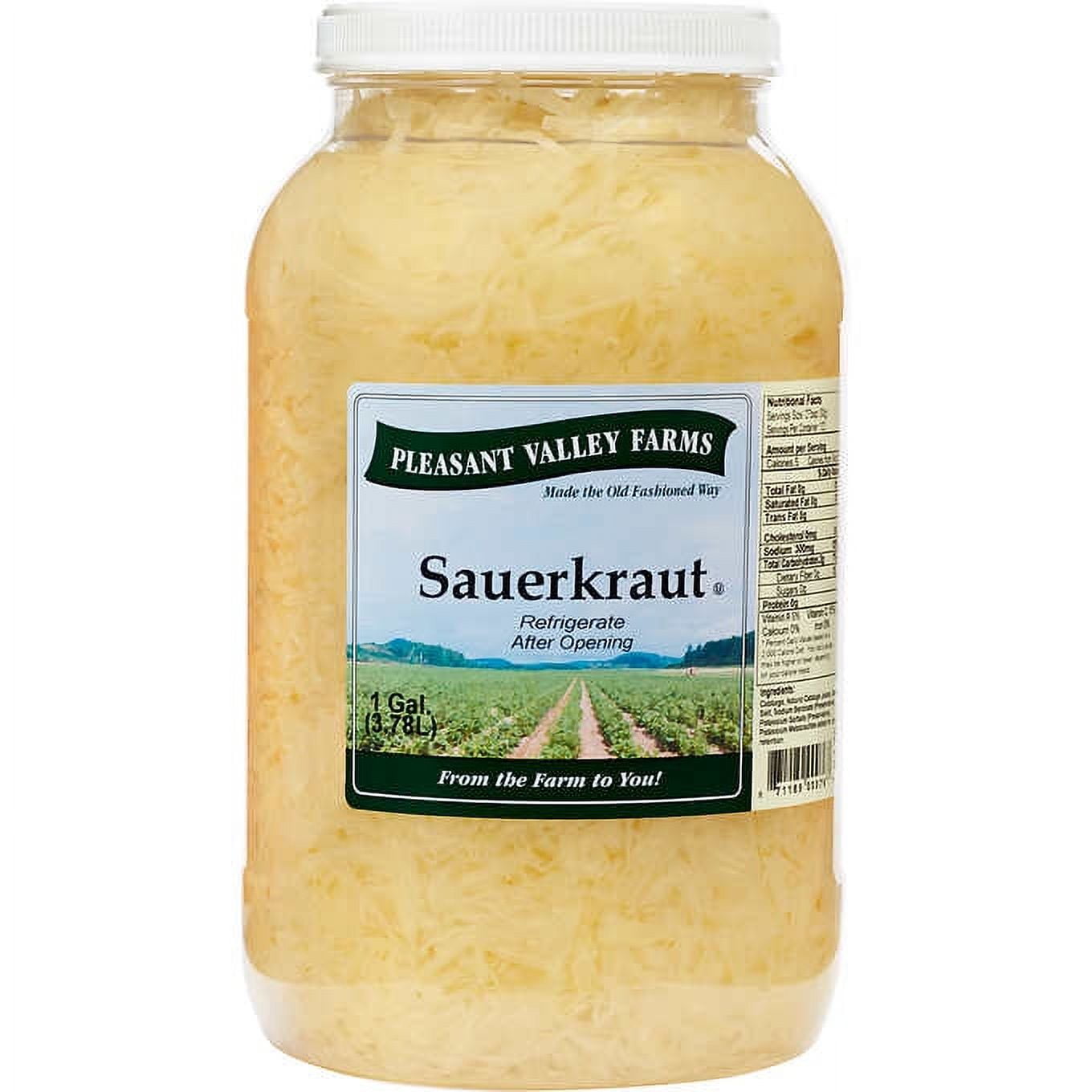 Pleasant Valley Farms Sauerkraut 1 Gallon
