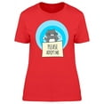 thumbnail image 1 of Please Adopt Me Open Arms Cat T-Shirt Women -Image by Shutterstock, Female Medium, 1 of 2