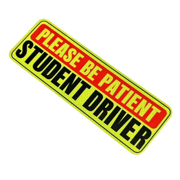 Please Be Patient Student Driver Magnet New Driver Magnet for Car Reusable Signs Safety Warning Driver Magnet Sticker