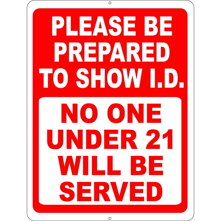 確認用(welcome to the show) Please Be Prepared To Show I.D. No One Under 21 Will Be Served