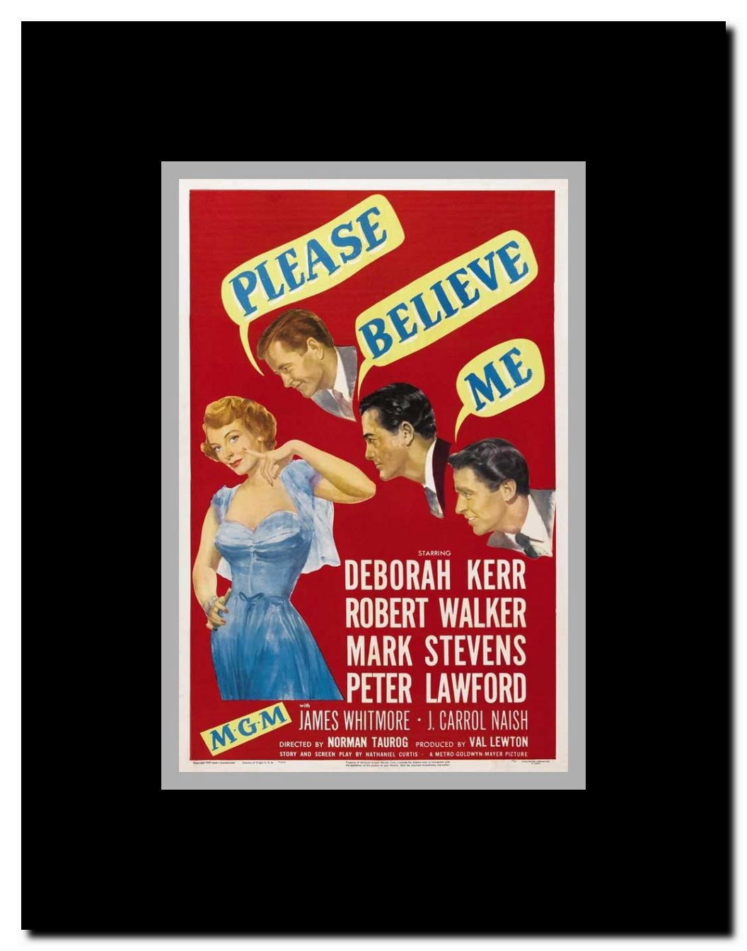 Please Believe Me Framed Movie Poster
