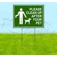 thumbnail image 1 of Please Clean Up After Your Pet (18" x 24") Yard Sign, Includes Metal Step Stake, 1 of 6