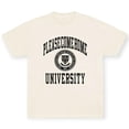 thumbnail image 1 of Please Come Home Men University Tee (Off White Black), 1 of 1
