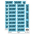 thumbnail image 1 of Please Correct and Return Pencil Teacher Student School Sticker Set - Light Blue - Gloss Finish - 2.00" Large, 1 of 7