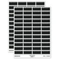 thumbnail image 1 of Please Deliver To Blank Letter Package Mail Sticker Set - Black - Gloss Finish - 1.25" Mini, 1 of 7