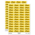 thumbnail image 1 of Please Deliver To Label Letter Package Mail Sticker Set - Yellow - Gloss Finish - 1.25" Mini, 1 of 7