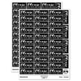 thumbnail image 1 of Please Do Not Bend Artwork Photographs Sticker Set - Black - Matte Finish - 1.5" Small, 1 of 7