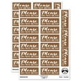 thumbnail image 1 of Please Do Not Bend Artwork Photographs Sticker Set - Brown - Gloss Finish - 2.00" Large, 1 of 7