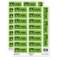 thumbnail image 1 of Please Do Not Bend Artwork Photographs Sticker Set - Light Green - Matte Finish - 2.00" Large, 1 of 7