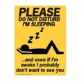 thumbnail image 1 of Please Do Not Disturb Metal Sign - Fun Tin Signs for Man Cave - Metal Dorm Room Decorations, Garage Signs, and Man Cave Signs, 1 of 6