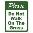 thumbnail image 1 of Please Do Not Walk On Grass Metal Sign No Walking On Lawn Lawns Yard, 1 of 5