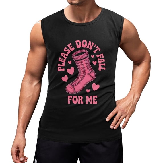 Please Don’t Fall for Me RN Men'S Muscle T-Shirt, Sleeveless, Muscle Tank Tee Top 2XL