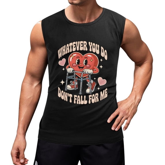 Please Don’t Fall for Me RN Men'S Muscle T-Shirt, Sleeveless, Muscle Tank Tee Top M
