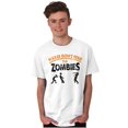 thumbnail image 1 of Please Don’t Feed the Zombies Men's Graphic T Shirt Tees Brisco Brands M, 1 of 4