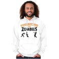 thumbnail image 1 of Please Don’t Feed the Zombies Unisex Plus Fleece Graphic Hoodie Brisco Brands 5X, 1 of 3