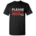 thumbnail image 1 of Please Don't Interrupt Me While I'm Ignoring You Tshirt Novelty Humor Graphic Tees Sarcasm Sayings Gift For Christmas Birthday Anniversary Funny Sarcastic T Shirt, 1 of 5