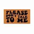 thumbnail image 1 of Please Don’t Talk To Me Doormat, Funny Front Door Mat, Introvert Home Entry Rug, Housewarming Gift, Smiley Face Design 5963 (24x48 inches) 5963, 1 of 5