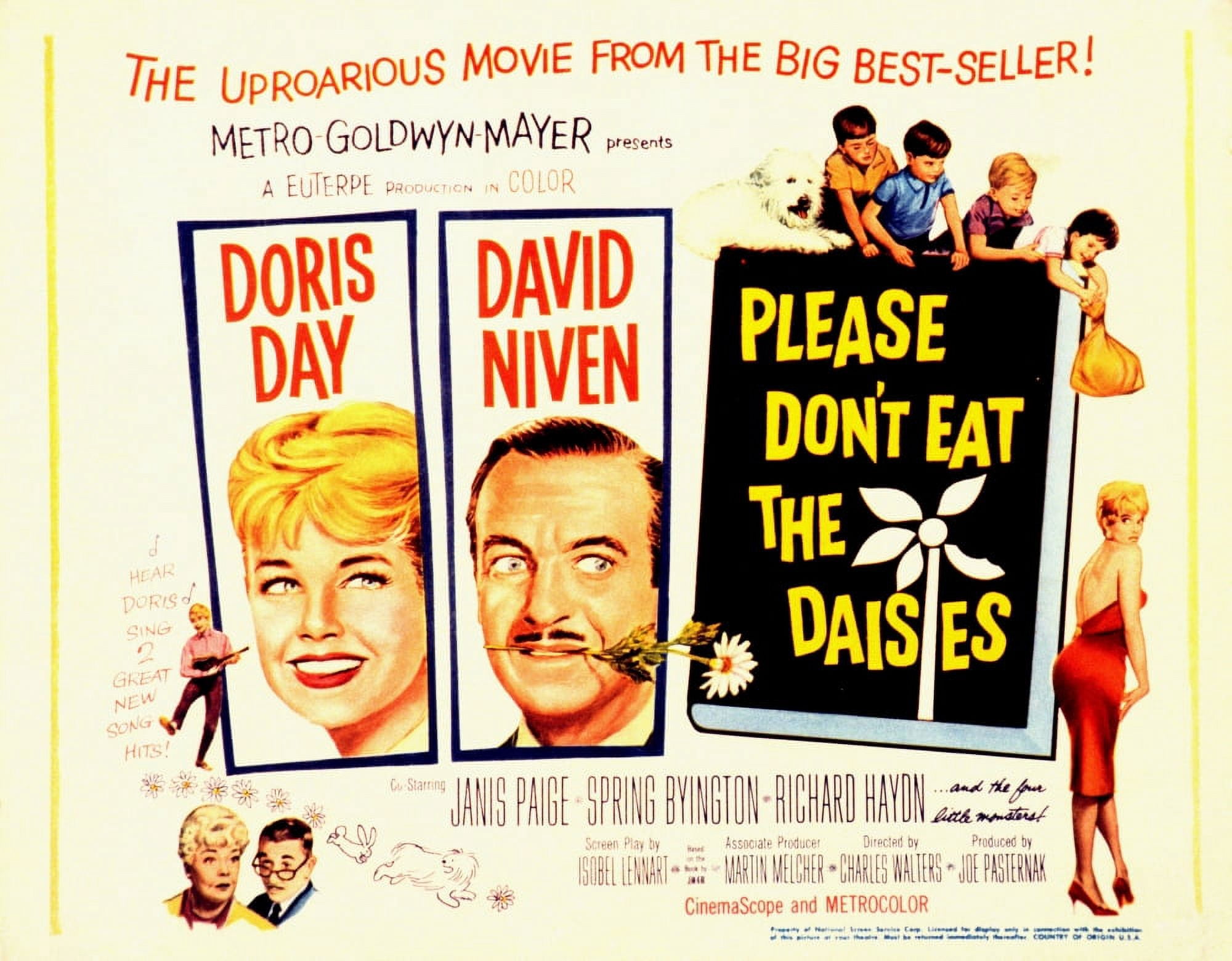 Please DonT Eat The Daisies Canvas Art - (28 x 22)