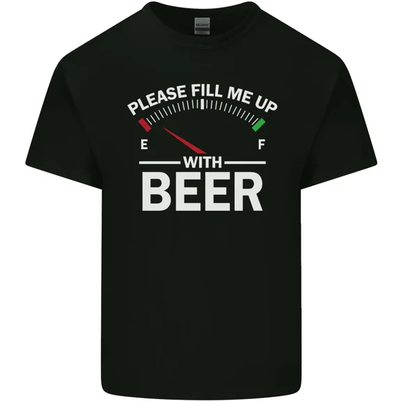 Please Fill Me Up With Beer Funny Alcohol for a Drinking and Party Unisex T-Shirt, up to size 5XL