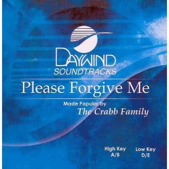 Please Forgive Me, Accompaniment Cd