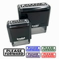 thumbnail image 1 of Please Forward Letter Mail Self-Inking Rubber Stamp Ink Stamper for Business Office - Yellow Ink - Large 2-2/4 Inch, 1 of 7