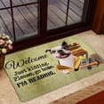 thumbnail image 1 of Please Go Home I'm Reading Welcome Doormat Rug,Golden Retriever Dog and Book Indoor Outdoor Doormat Mat Non Slip Absorption Bath Carpet Entrance Floor Rugs Front Kitchen Decoration 16 x 24 Inch, 1 of 5