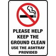 thumbnail image 1 of Please Help Keep The Ground Clean Metal Signs 12X8 Inch Rust Free Aluminum,Uv Ink Printing,Durable Outdoor For Home, 1 of 4