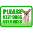 thumbnail image 1 of Please Keep Dogs Off Grass Sign, 1 of 1
