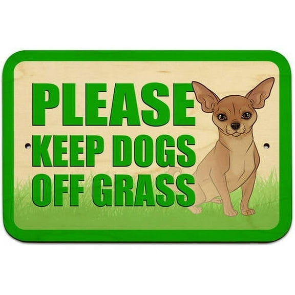 Please Keep Dogs Off Grass Sign