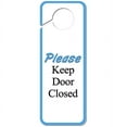 thumbnail image 1 of Please Keep Door Closed Plastic Door Knob Hanger Sign, 1 of 1
