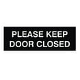 thumbnail image 1 of Please Keep Door Closed Sign (Black) - Small, 1 of 5