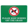 thumbnail image 1 of Please Keep Horses Off The Grass Warning,Prohibition Security Metal Signs for Home Busines Outdoor Indoor Road Yard Garage Street Wall Caution Decor 12 x 8 Inch, 1 of 4
