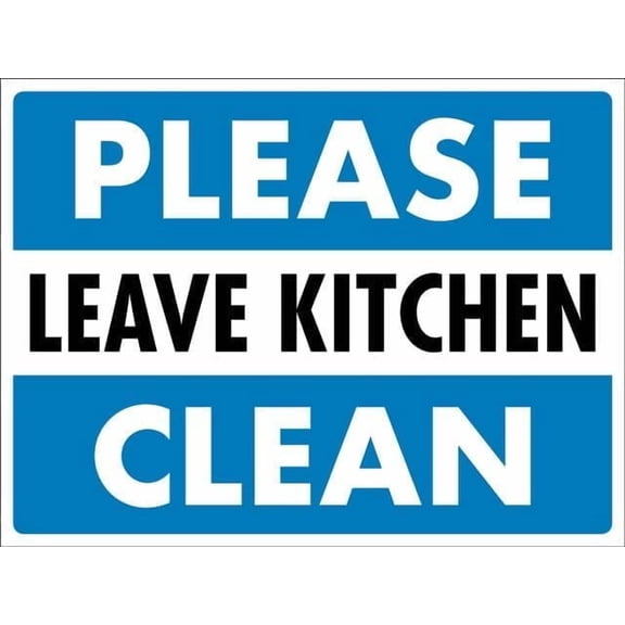Please Leave Kitchen Clean Retro Vintage Sign Home Bar Pub Kitchen Restaurant Wall Deocr Plaque Signs 12X8Inch