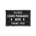 thumbnail image 1 of Please Leave Packages Here 11 Inch x 17 Inch Novelty Plastic Sign Drop Boxes Here Thanks Durable Weatherproof Perfect for Porches Entryways Offices Fun Gift for Homeowners Neighbors, 1 of 6