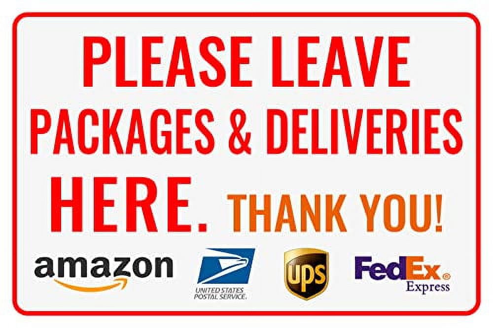 Please Leave Packages Deliveries Here Bestylez Delivery Sign for