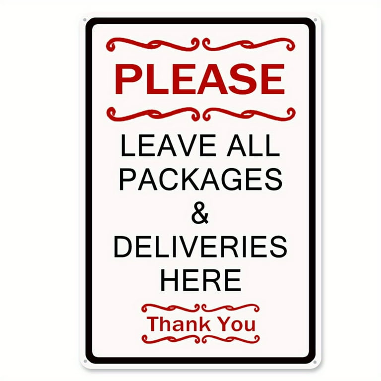 please-leave-packages-here-metal-sign-package-delivery-decor-indoor-outdoor-use-for-front-door-business-8x12in-walmart-com for Please Leave Packages Here Sign Printable Free Please Leave Packages Here Metal Sign, Package Delivery Decor, Indoor & Outdoor Use For Front Door, Business,8x12in - Walmart.com for Please Leave Packages Here Sign Printable Free