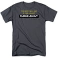thumbnail image 1 of - Please Log Out - Short Sleeve Shirt - XXXX-Large, 1 of 2